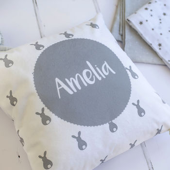 Personalised Baby Bunny Cushion, 4 of 4