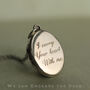 Silver Oval Birth Flower Personalised Locket Necklace, thumbnail 6 of 9