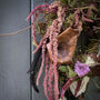 Dried Moss Wreath With Mushroom Amaranthus, thumbnail 4 of 4