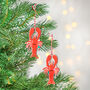 Personalised Couples Lobster Christmas Decorations, thumbnail 2 of 5