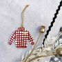 Hand Painted Christmas Jumper Decoration, thumbnail 3 of 3
