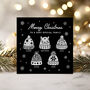Personalised Family Or Friends Christmas Card With Foiled Christmas Wooly Hats, thumbnail 2 of 10