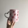 Pink Strawberries And Flowers Mug, thumbnail 4 of 4