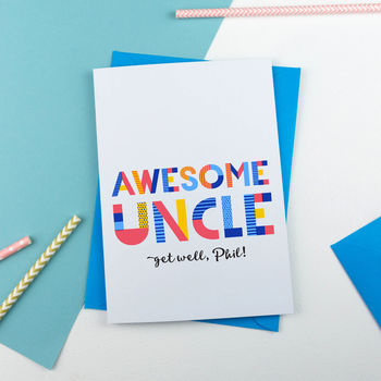Awesome Uncle All Purpose Personalised Card, 4 of 4