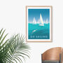 Go Sailing Travel Poster Art Print, thumbnail 4 of 8