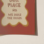 This Is Our Place House Rules Funny Typography Print, thumbnail 10 of 12