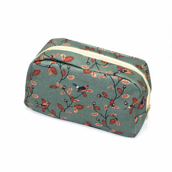 Personalised Tropical Bird Wash Bag In Soft Blue, 5 of 6