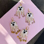 Handmade Halloween Ghost Earrings, thumbnail 4 of 11