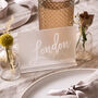 Personalised Frosted Wedding Table Names, thumbnail 1 of 3