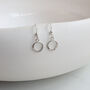 Silver Ring Earrings, thumbnail 2 of 3