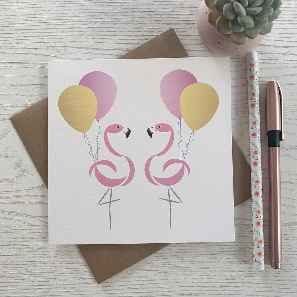 Party Flamingo Birthday Card By Popsy & Plum | notonthehighstreet.com