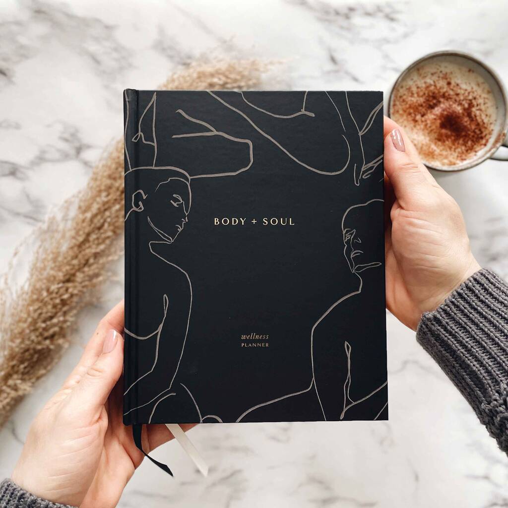 Body + Soul 12 Month Wellness Journal And Planner Black, 1 of 12