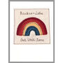 Personalised Rainbow New Baby Girl / 1st Birthday Card, thumbnail 8 of 11