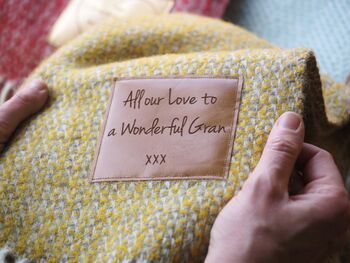 Personalised Herringbone Throw, 2 of 12