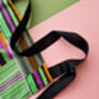 African Print Apron | Green Kente Kofi Print, thumbnail 5 of 5