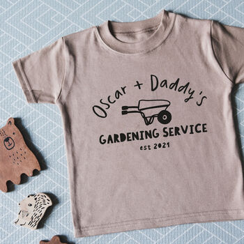 Wheelbarrow Gardening Service T Shirt, 2 of 9