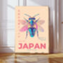 Japan Bee Art Print, thumbnail 1 of 3