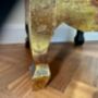 Hand Painted Indonesian Elephant Side Table Hand Carved, thumbnail 4 of 12