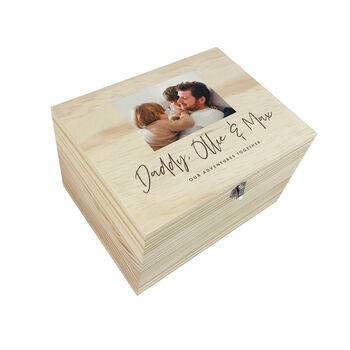 Personalised Our Adventures Together Photo Memory Box, 9 of 9