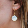 Compass Earrings Gold Plated, thumbnail 2 of 5