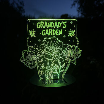 Flowers And Bees Colour Changing Solar Garden Light, 5 of 7