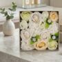 White And Ivory Soap Flower Gift Box, thumbnail 2 of 4