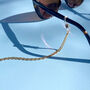 Gold Plated Mariner Link Sunglasses Chain, thumbnail 2 of 6