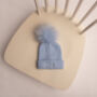 Personalised Baby Hat With Pom Pom, thumbnail 6 of 8