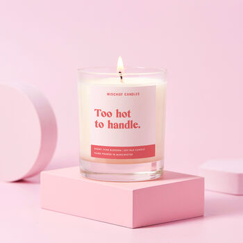 Too Hot To Handle Funny Friendship Gift Candle, 3 of 4