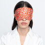 100% Mulberry Silk Eye Mask Ditsy Red, thumbnail 1 of 5