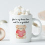 Forever Love Teddy Bear Mug Valentine Gift, thumbnail 1 of 8