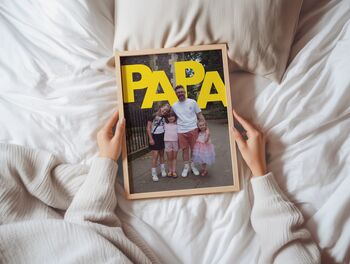 Personalised Modern Dad Photo Print, 7 of 7