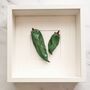 Hand Sculpted Ceramic Wall Art: Olive Green Peppers, thumbnail 4 of 5