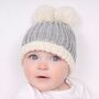 Pom Pom Hat Baby Easy Knitting Kit, thumbnail 1 of 8