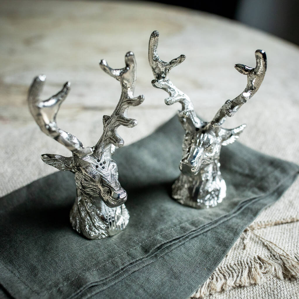 Stag Salt And Pepper Shakers By Marquis & Dawe