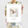 Personalised Floral New Baby Photo Print, thumbnail 1 of 8