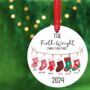 Personalised Family Stocking Christmas Bauble, thumbnail 2 of 4