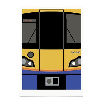 Personalised London Overground Train Art Print, 2 of 6