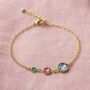 Three Generations Birthstone Bracelet, thumbnail 4 of 9