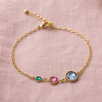 Three Generations Birthstone Bracelet, 4 of 9