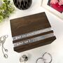Personalised Wooden Anniversary Cufflink/Trinket Box, thumbnail 4 of 11