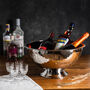 Hammered Silver Solid Copper Champagne And Ice Bowl Bucket, thumbnail 9 of 12