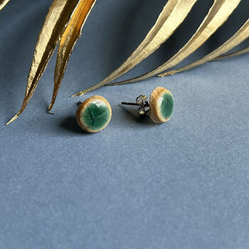 Ceramic Green Earring Set, 3 of 8