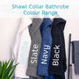 Personalised Luxury Shawl Collar Unisex Bathrobe, thumbnail 3 of 12