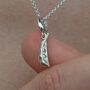 Sterling Silver Peapod Charm Necklace, thumbnail 1 of 9