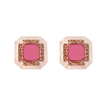 Gem Stud Earrings Pearl, 3 of 3