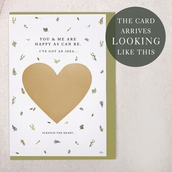 Botanical Scratch To Reveal 'Move In With Me' Card, 2 of 4