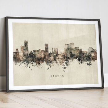 Athens Greece Skyline Cityscape Art Print, 12 of 12