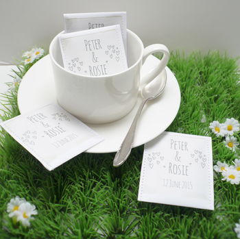 Doodle Wedding Tea Bag Favour A Pack Of 10, 11 of 12