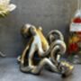 Silver Octopus Wine Bottle Holder Fun Freestanding Rack, thumbnail 4 of 12